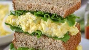 Egg Salad Sandwich on keto Bread